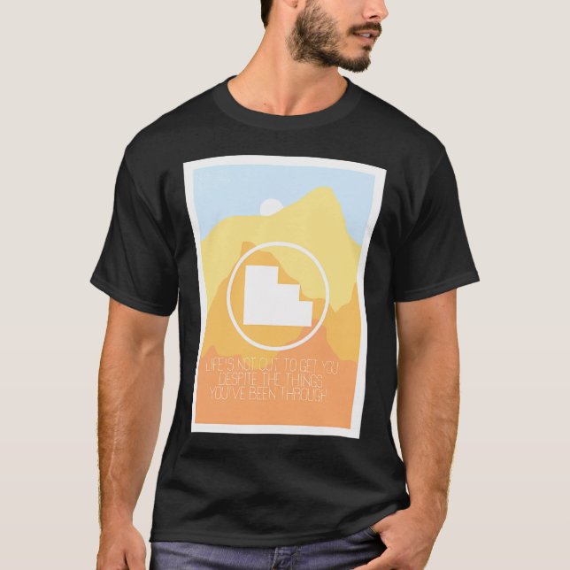 GOLDENE SCHRITTE (ORANGE) T-Shirt (Vorderseite)