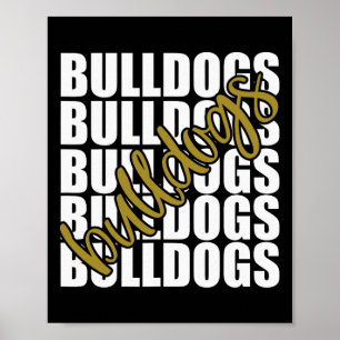 Goldene Schulsportfans Poster
