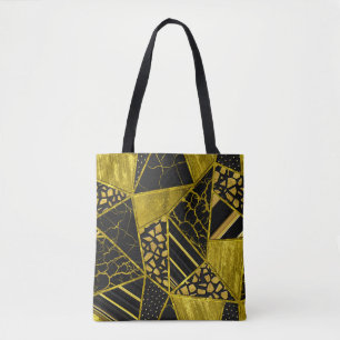 Goldene schwarze Dreieck-Textur-Illusion