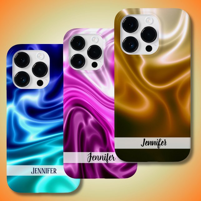 Goldene Seidenwellen Case-Mate iPhone Hülle (Von Creator hochgeladen)