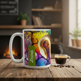 Goldene Serpentin-Mosaik Kaffeetasse