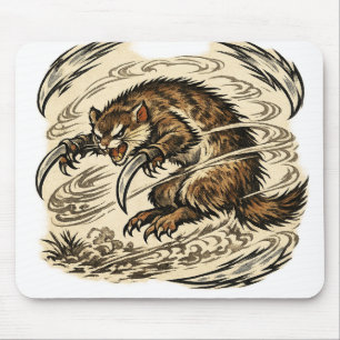 Goldene Sichel Kamaitachi Spirit-Mauspad Mousepad