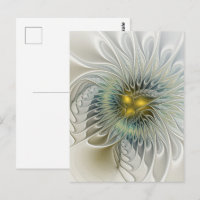 Goldene Silber-Blumen-Fantasie-Abstrakte Fraktal-K