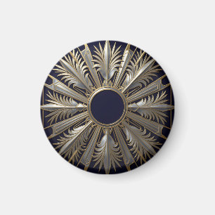Goldene Silber-Ornament-Sternenexplosion Magnet