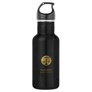 Goldene Skalen beruflichen des Rechtsanwalts der Trinkflasche
