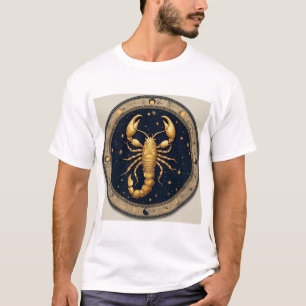 Goldene Skorpion im Themenkreis Zodiac T-Shirt