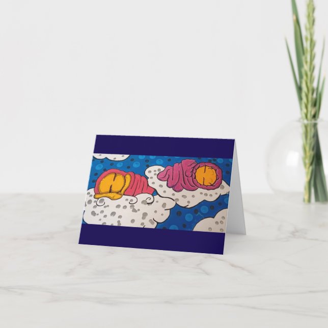 Goldene Slumbers-Karte Feiertagskarte (Vorderseite)