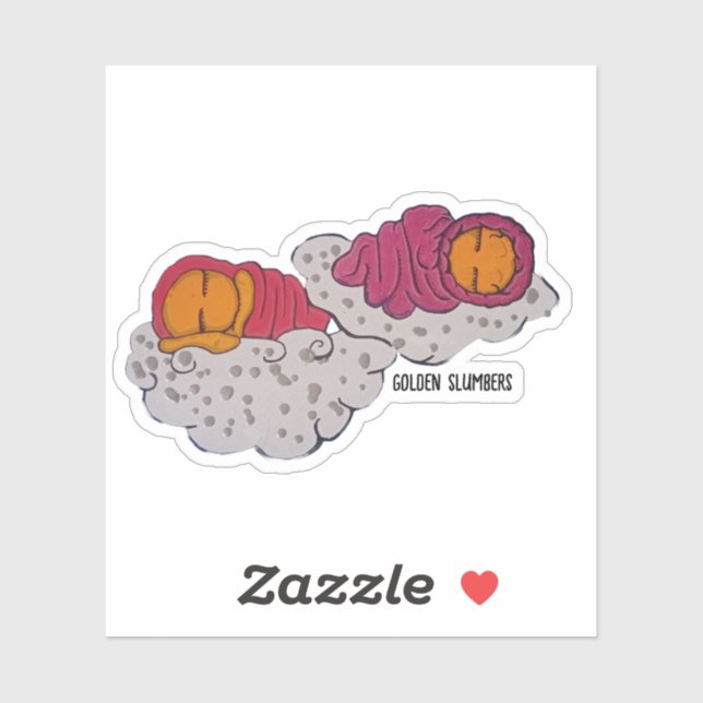 Goldene Slumme Aufkleber (Blatt)