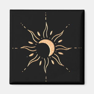 Goldene Sonne Magnet