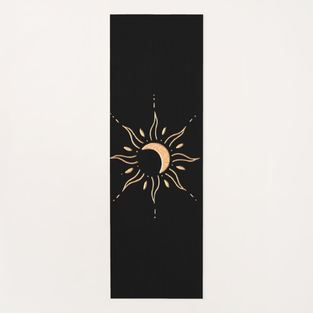Goldene Sonne  Yogamatte (Vorderseite)