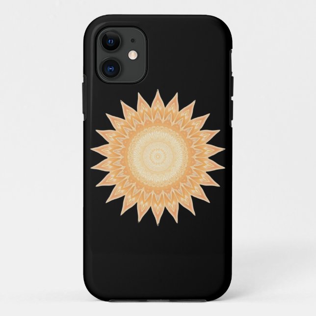 "Goldene Sonnenblume Mandala - Licht in dir" Case-Mate iPhone Hülle (Rückseite)