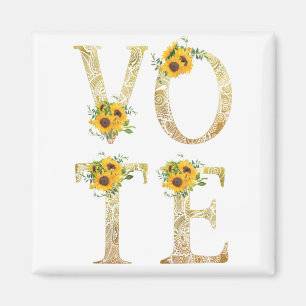 Goldene Sonnenblumen Magnet
