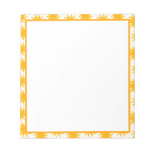Goldene Sonnenstrahlen-Rand-Notizblock