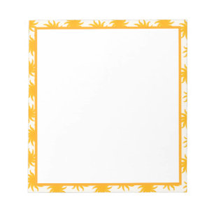 Goldene Sonnenstrahlen-Rand-Notizblock Notizblock