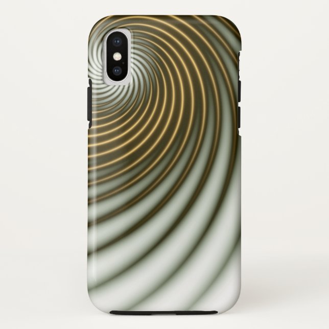 Goldene Spin Case-Mate iPhone Hülle (Rückseite)
