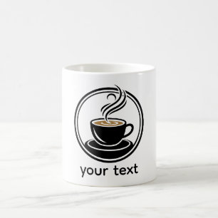 Goldene Spirale in der Dunkelheit – Minimalistisch Kaffeetasse