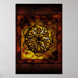 Goldene Spirale Poster