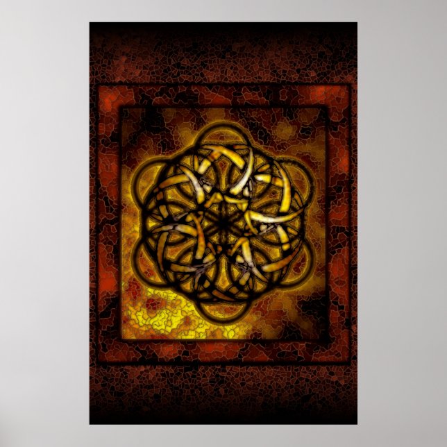 Goldene Spirale Poster (Vorne)