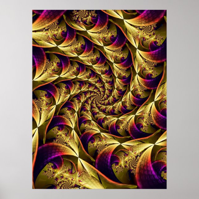 Goldene Spirale Poster (Vorne)