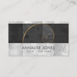 Goldene Spirale - Sacred Geometry Business Card Visitenkarte
