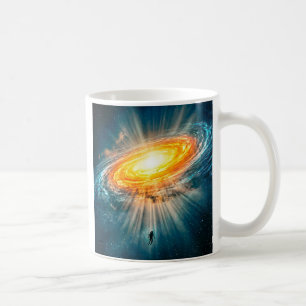 Goldene Spiralgalaxie Astronaut Science-Fiction Ti Kaffeetasse