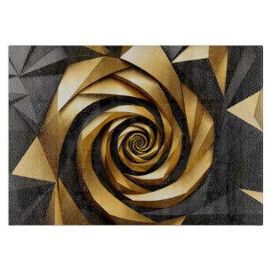 Goldene Spiralgeometrie Schneidebrett