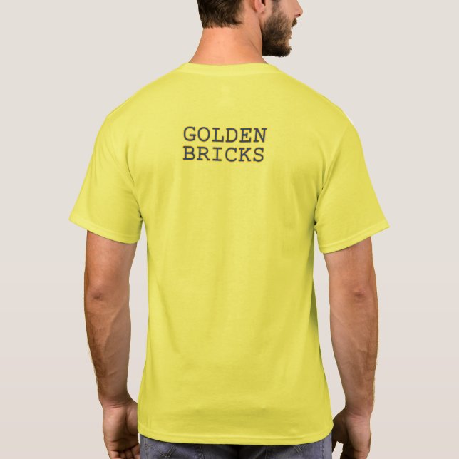 Goldene Steine - T - Shirt - Wettbewerbsfarbe (Rückseite)