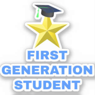Goldene Stern Abschlussmütze, Erstsemester Student Aufkleber
