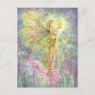 Goldene Stern Fee Postkarte