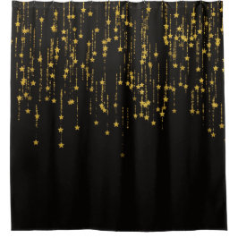 Goldene Sterne Duschvorhang
