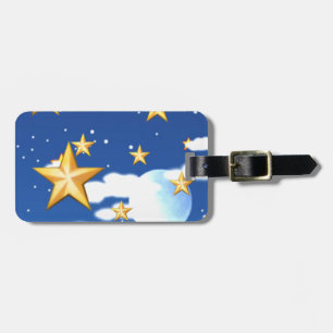 Goldene Sterne - Gepäckanhänger