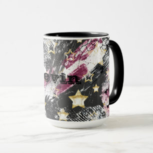 Goldene Sterne Grunge abstrakt stilvoll urban mode Tasse
