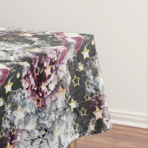 Goldene Sterne grunzen abstraktes, modernes urbane Tischdecke