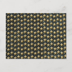 Goldene Sterne im Gedenken an den Zweiten Weltkrie Postkarte