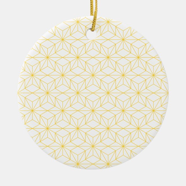 Goldene Sterne Keramik Ornament (Vorne)