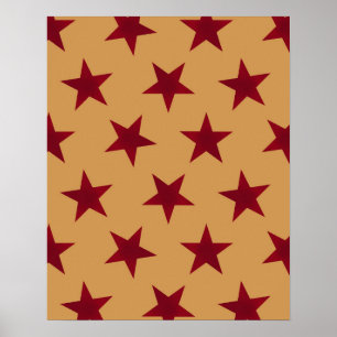 Goldene Sterne Muster 13 Poster