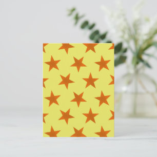 Goldene Sterne Muster 4 Postkarte