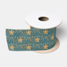 Goldene Sterne Muster auf Blauem Night Sky Elegant