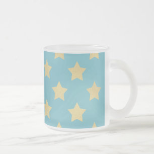 Goldene Sterne Muster II Mattglastasse