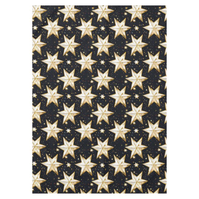 Goldene Sterne Muster Tischdecke (Vorderseite)