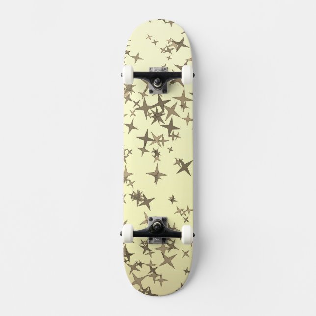 Goldene Sterne Skateboard (Vorderseite)