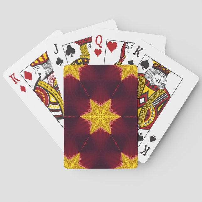 Goldene Sterne Spielkarten (Rückseite)