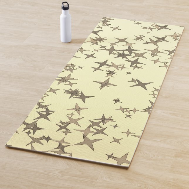 Goldene Sterne Yogamatte (Beispiel)