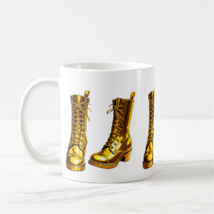 Goldene Stiefel Kaffeetasse