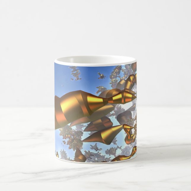 Goldene Stifte Kaffeetasse (Mittel)