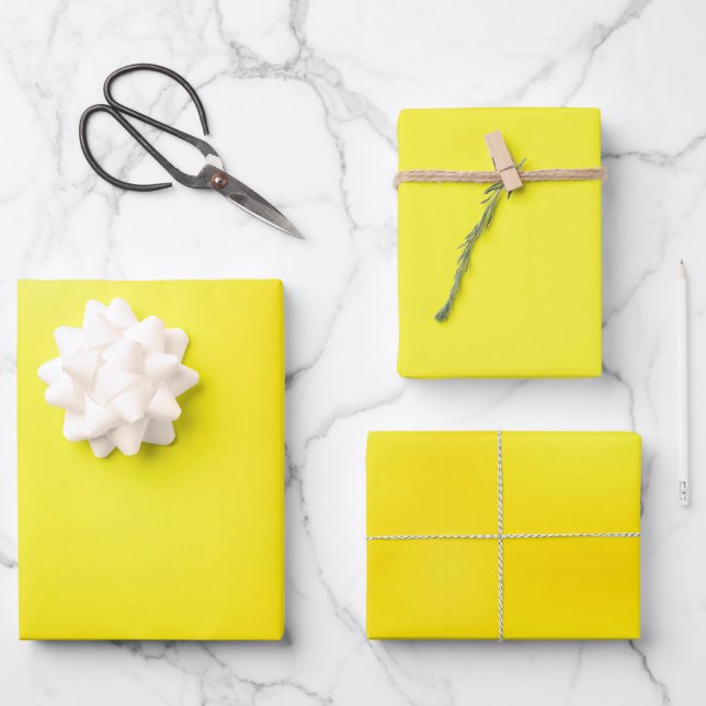Goldene Stille Geschenkpapier Set (Vorderseite)