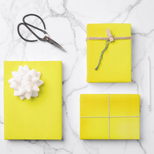 Goldene Stille Geschenkpapier Set (Vorderseite)