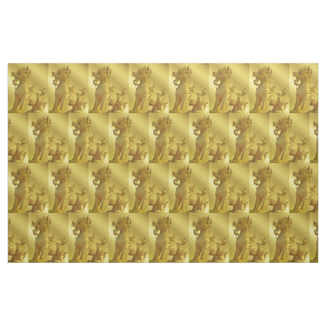 goldene Stoffe, buntes Haus Textilien schön Stoff (Fat Quarter (45,7 x 55,9 cm))