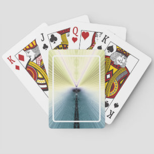 Goldene Strahlen Spielkarten