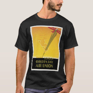 Goldene Strahln-Luft-Gewerkschaft T-Shirt